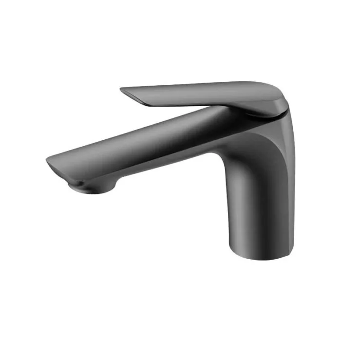 Matte Black Hot and Cold Single Handle Bathroom Wster Basin Faucet