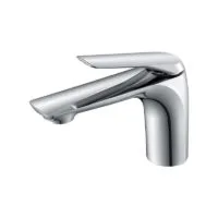 Chrome Brass Single Handle Bathroom Basin Faucet