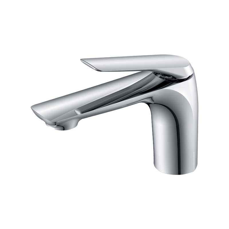 Chrome Brass Single Handle Bathroom Basin Faucet