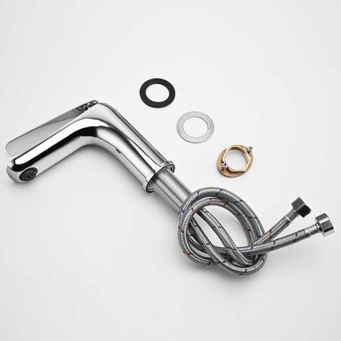 Hot and Cold Chrome Basin Faucet - Image 5