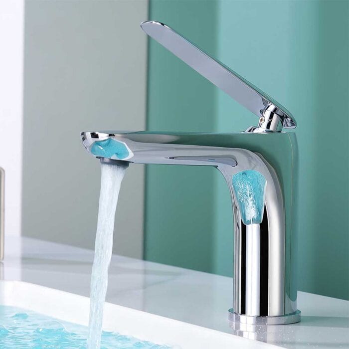 Hot and Cold Chrome Basin Faucet - Image 8