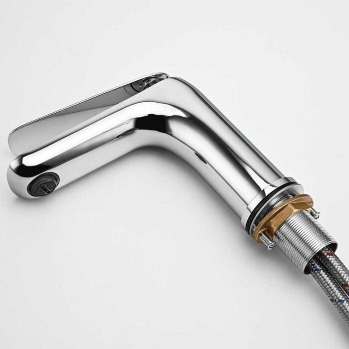 Hot and Cold Chrome Basin Faucet - Image 2