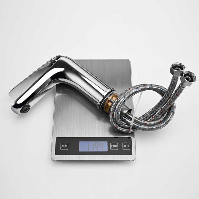 Hot and Cold Chrome Basin Faucet - Image 3