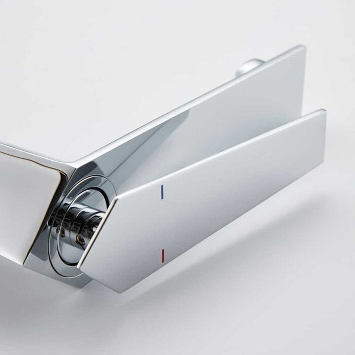 Chrome Prismatic Brass Basin Faucet - Image 4