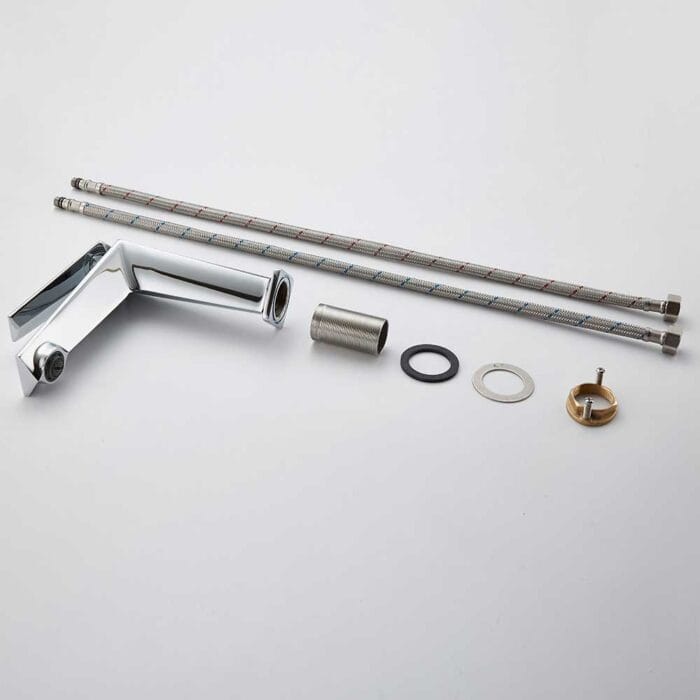 Chrome Prismatic Brass Basin Faucet - Image 6