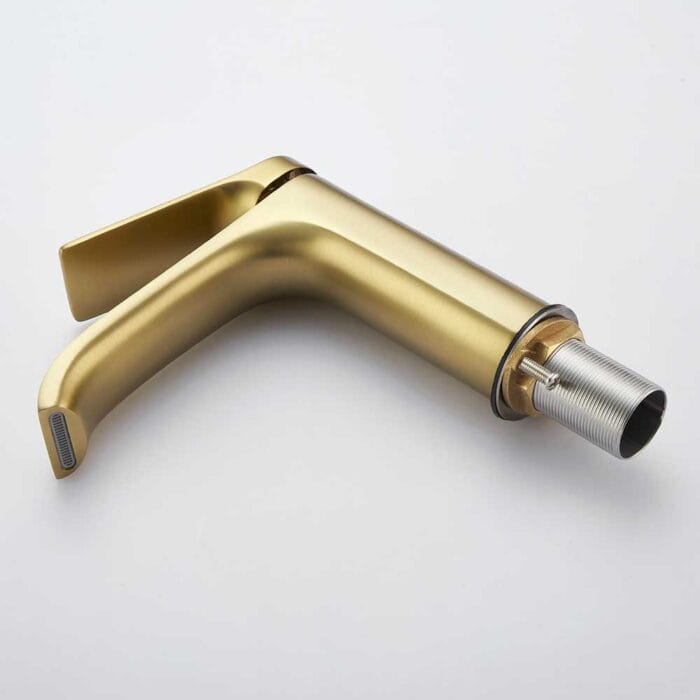 Gold Hot & Cold Bathroom Basin Faucet - Image 7