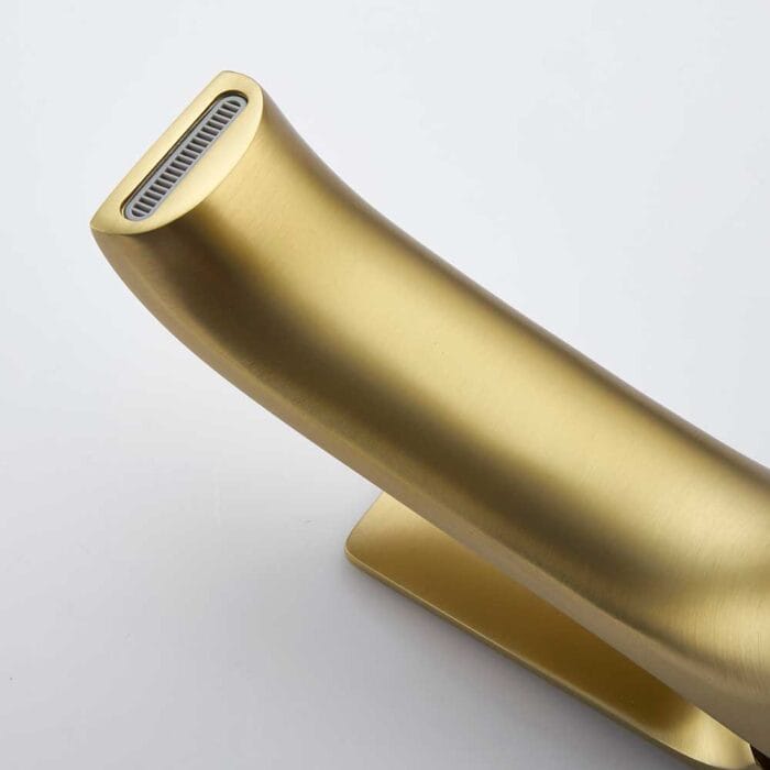 Gold Hot & Cold Bathroom Basin Faucet - Image 6