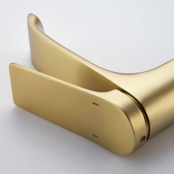 Gold Hot & Cold Bathroom Basin Faucet - Image 8