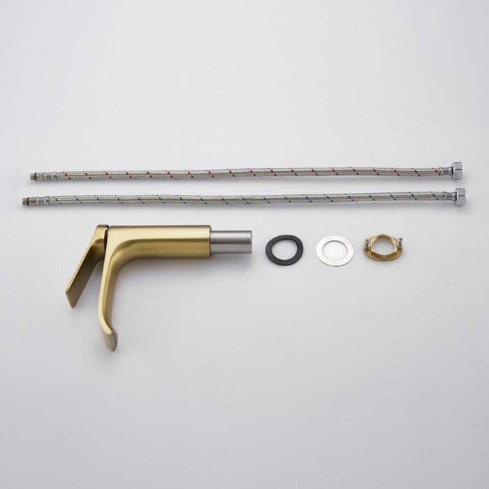 Gold Hot & Cold Bathroom Basin Faucet - Image 9