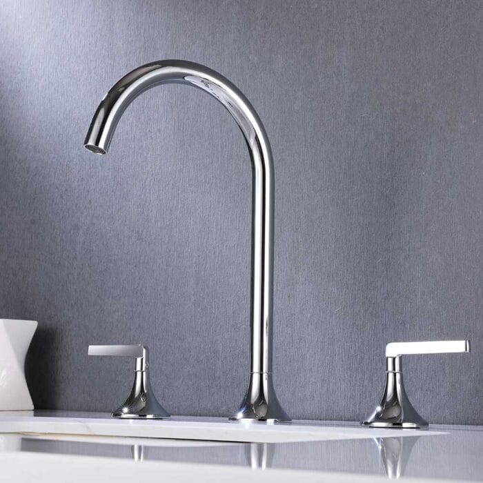 Chrome Widespread Basin Faucet - Image 5