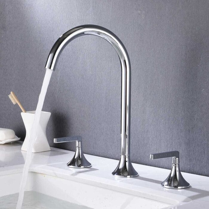 Chrome Widespread Basin Faucet - Image 2
