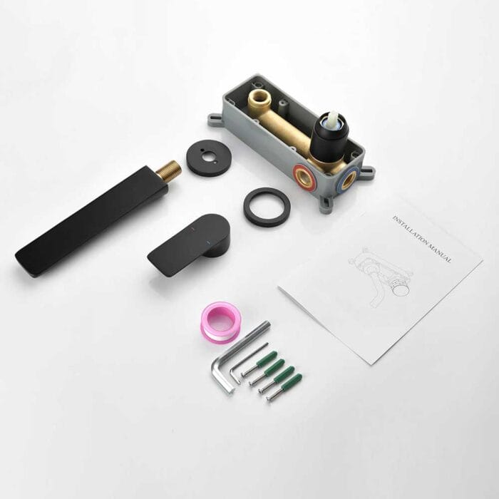 Black Wall Mounted Basin Faucet - Image 8