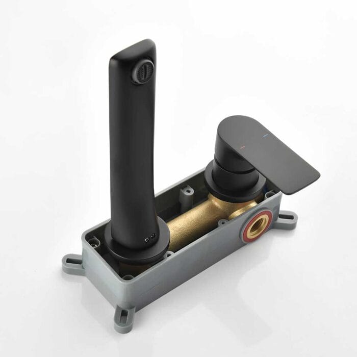 Black Wall Mounted Basin Faucet - Image 6