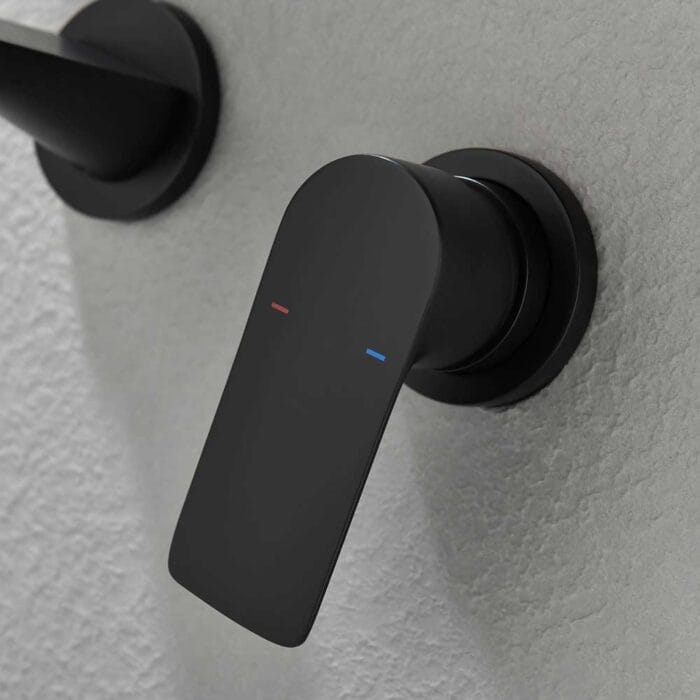 Black Wall Mounted Basin Faucet - Image 4