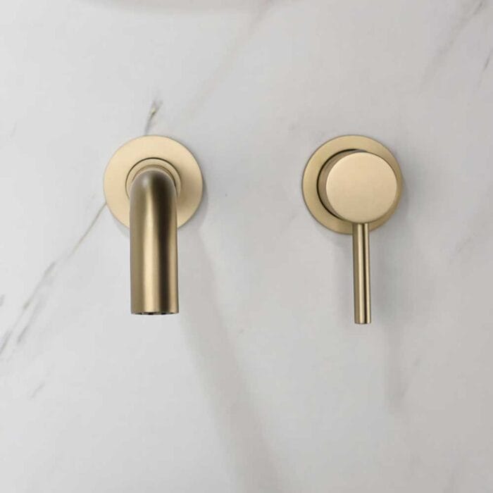 Gold Wall Mounted Basin Faucet - Image 5