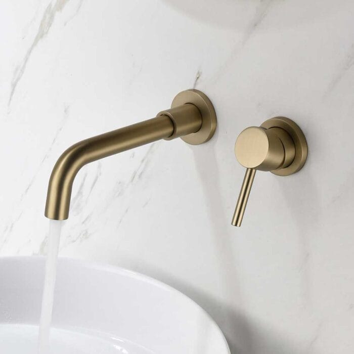 Gold Wall Mounted Basin Faucet - Image 3