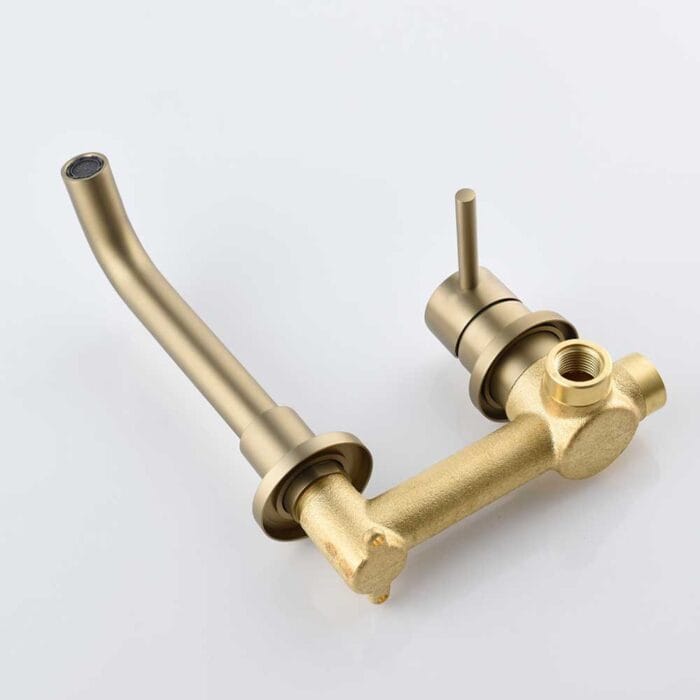 Gold Wall Mounted Basin Faucet - Image 7