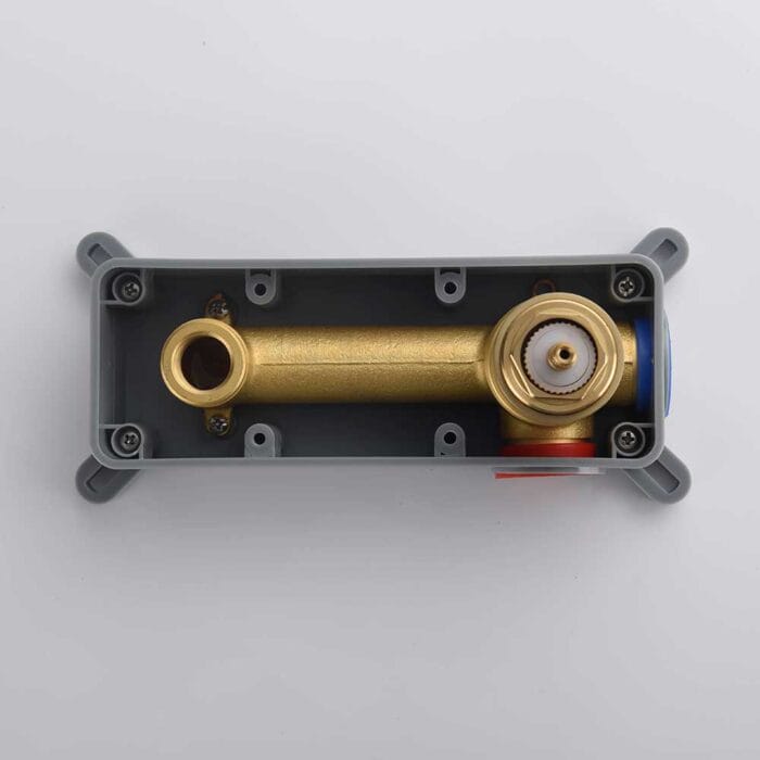 Gold Single Handle Wall Mounted Basin Faucet - Image 8