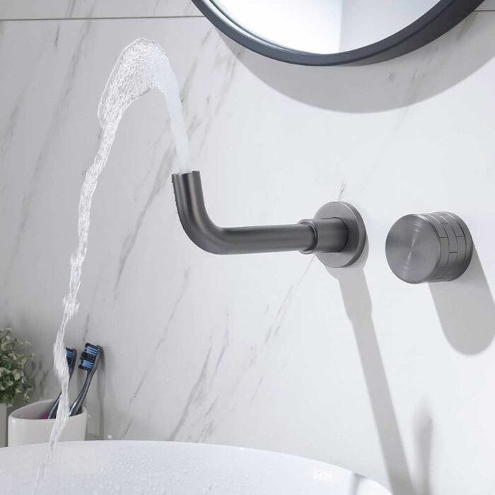 Gun Gary Single Handle Wall Mounted Basin Faucet - Image 2