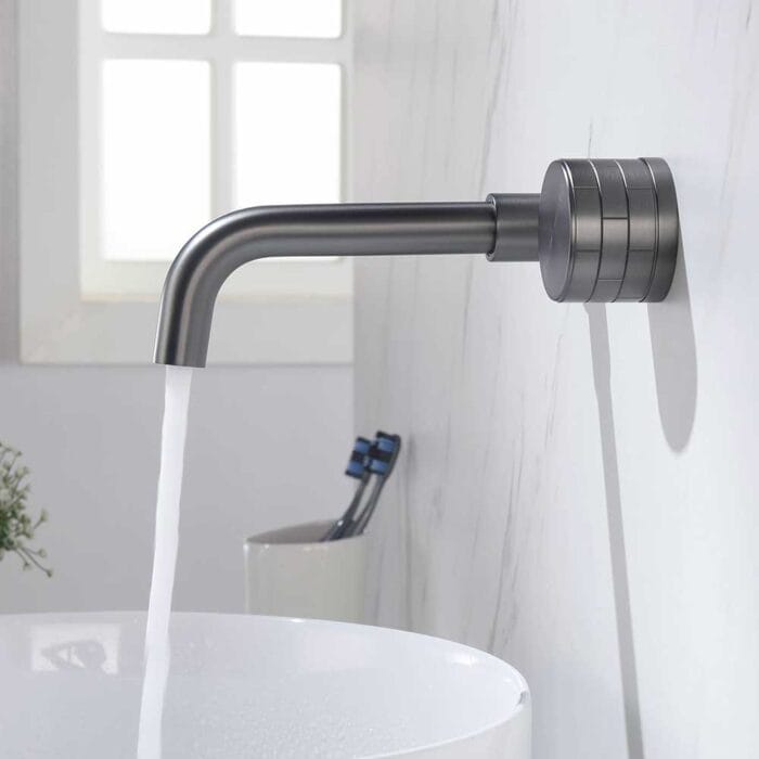 Gun Gary Single Handle Wall Mounted Basin Faucet - Image 4
