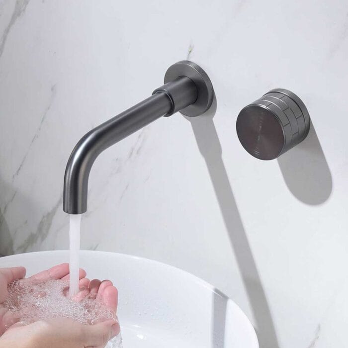 Gun Gary Single Handle Wall Mounted Basin Faucet - Image 5