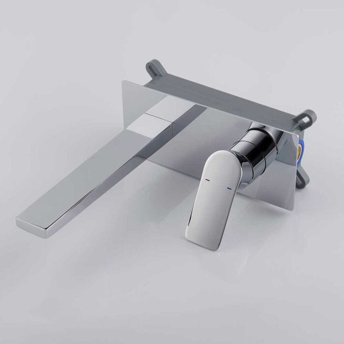 Hot & Cold Brass Wall Mounted Basin Faucet - Image 4