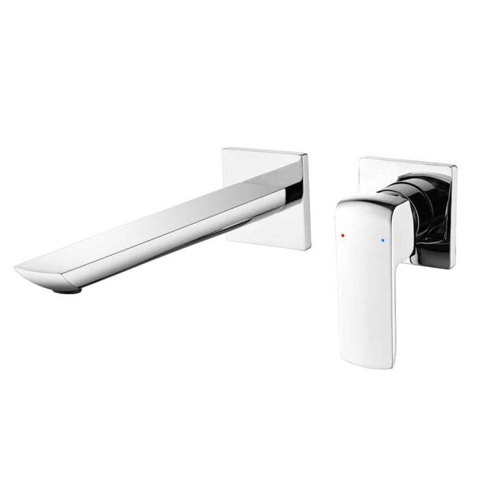 Hot & Cold Single Handle Brass Wall Mounted Basin Faucet