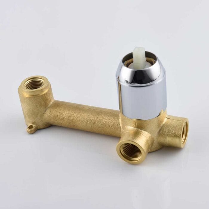 Chrome Hot & Cold Brass Wall Mounted Basin Faucet - Image 11