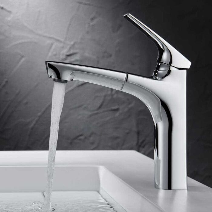 Chrome Pull Out Basin Faucet - Image 2