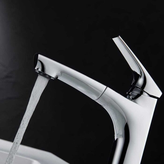 Chrome Pull Out Basin Faucet - Image 5