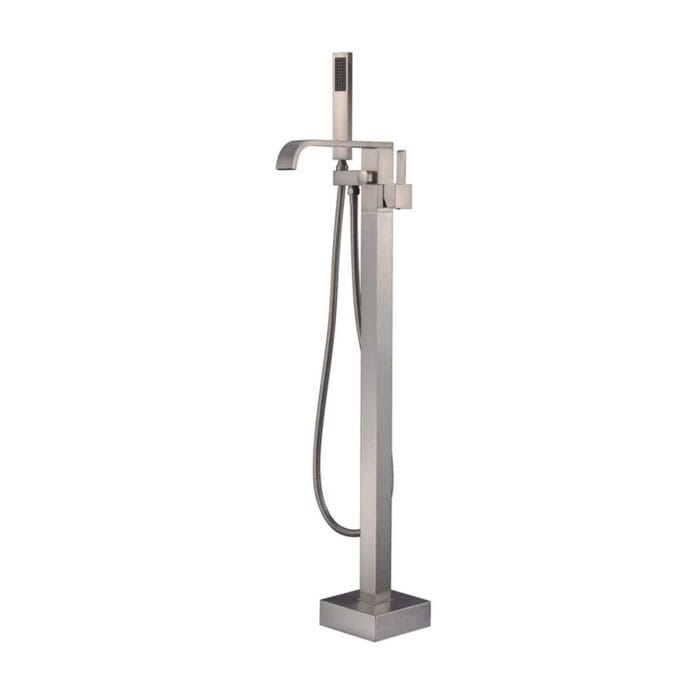 Chrome Waterfall Floor Standing Bathtub Faucets - Image 3