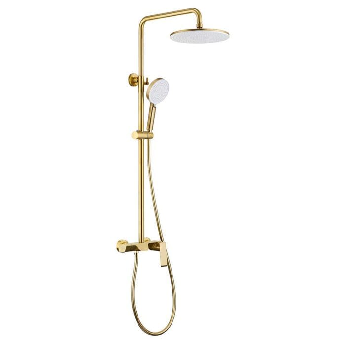Gold 3 Way Exposed Shower Set