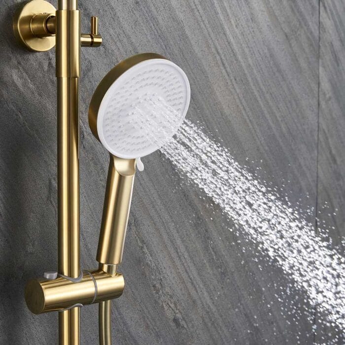 Gold 3 Way Exposed Shower Set - Image 3