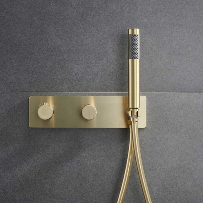 Gold 2 Function Concealed  Shower Set - Image 7