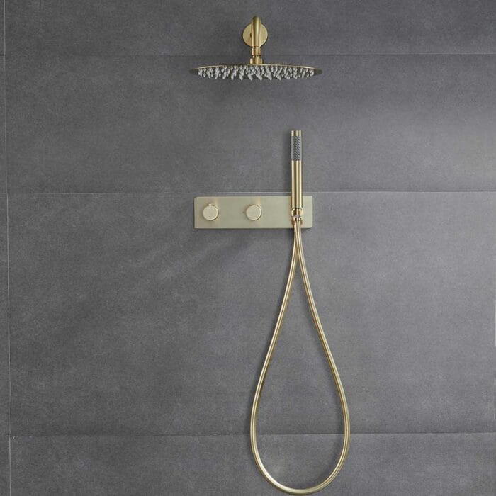 Gold 2 Function Concealed  Shower Set - Image 2
