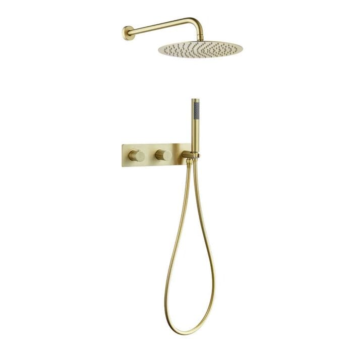 Gold 2 Function Concealed  Shower Set