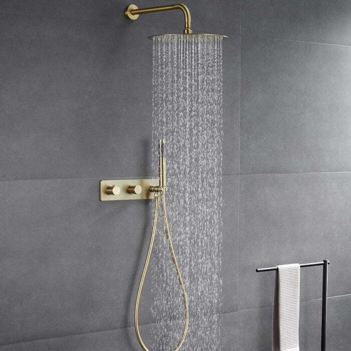 Gold 2 Function Concealed  Shower Set - Image 3