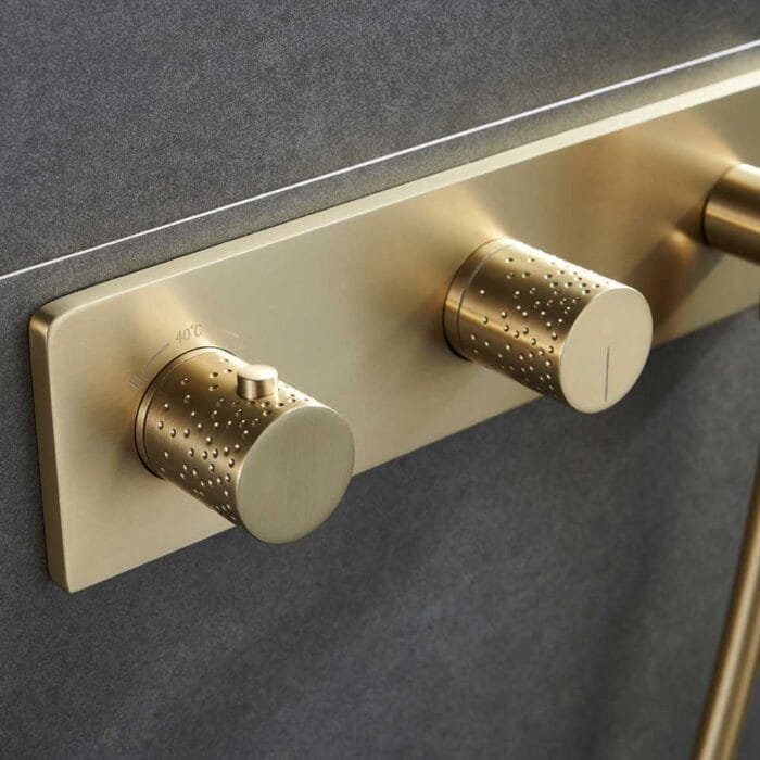 Gold 2 Function Concealed  Shower Set - Image 9