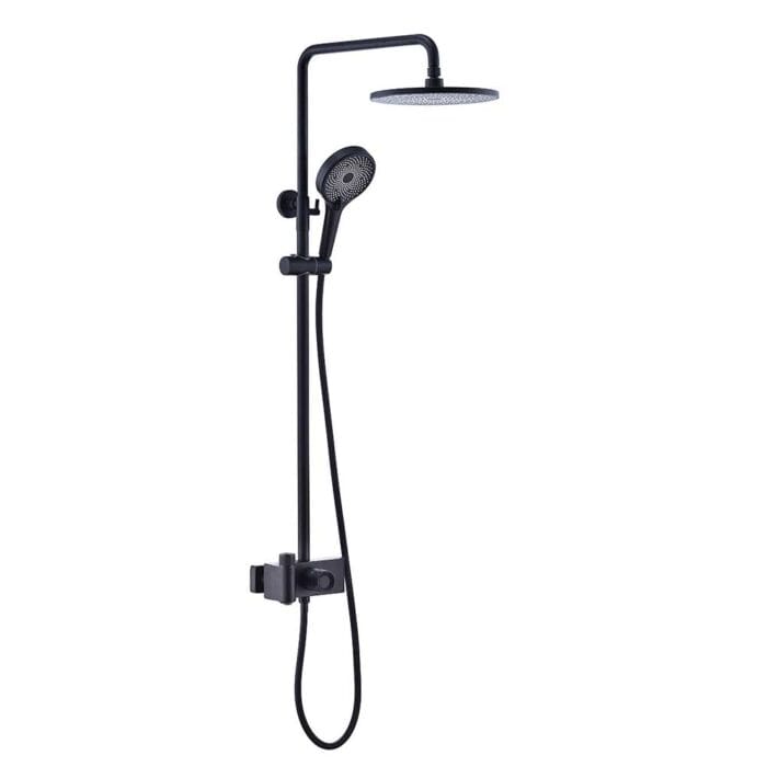Black 3 Way Exposed Shower Set