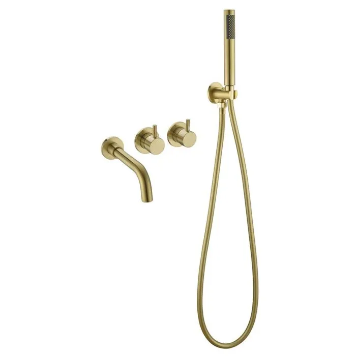 Gold Concealed Bathtub Faucet