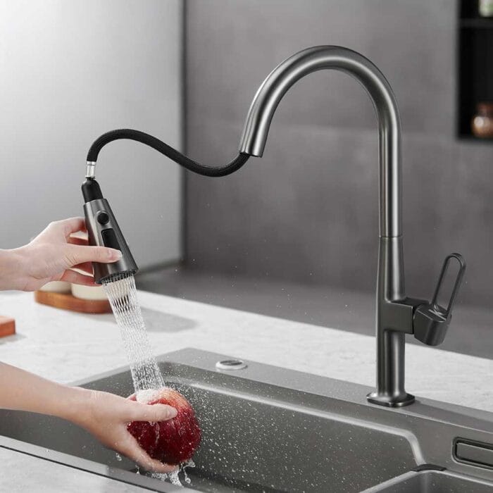 Gun Gary Pull Down Faucet For Kitchen - Image 4