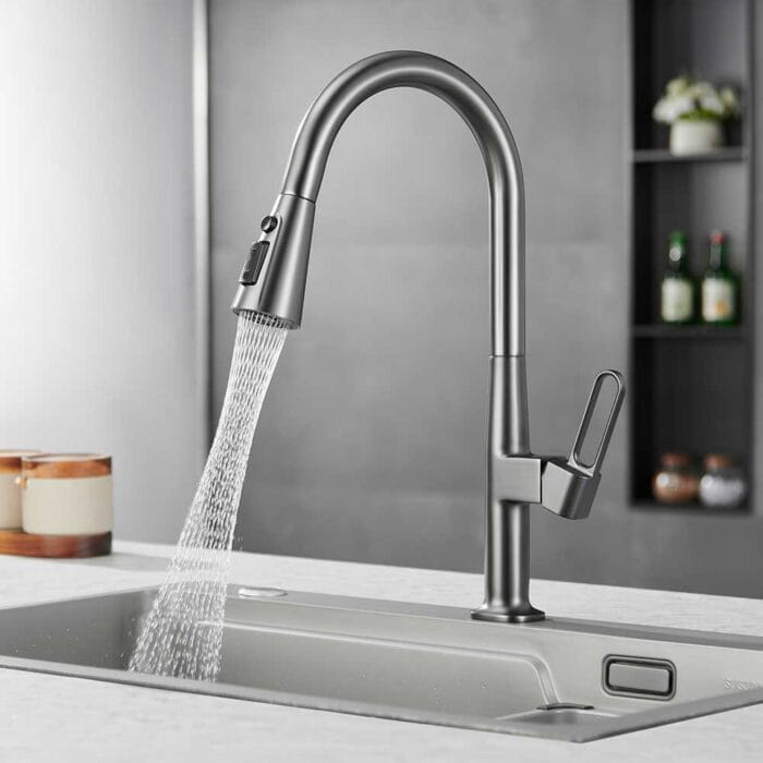 Gun Gary Pull Down Faucet For Kitchen - Image 3
