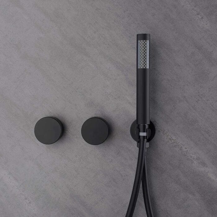 Black 2 Function Concealed  Shower Set - Image 6