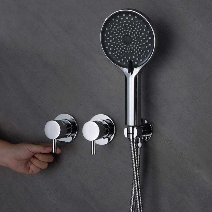 Chrome 2 Function Concealed  Shower Set - Image 7