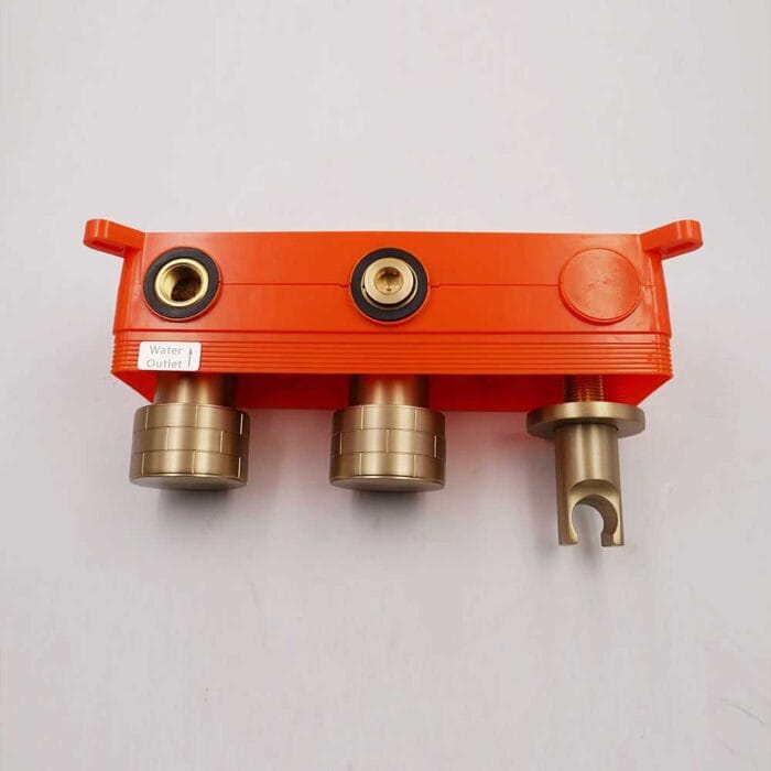 Gold Brass In Wall Concealed  Shower Set - Image 4