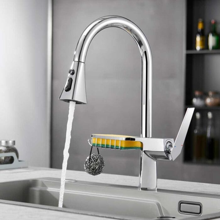 Chorm Pull Down Kitchen Faucet With Seat - Image 3