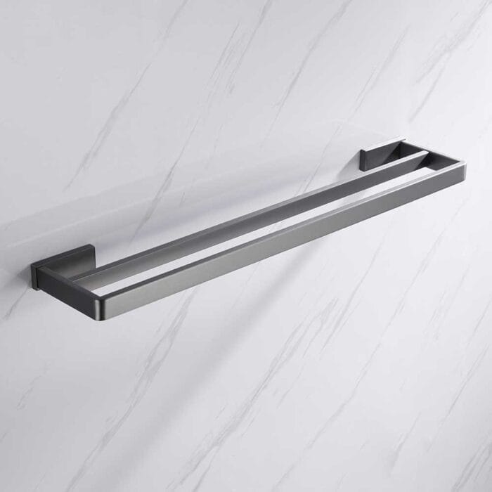 Gun Gary Metal Bathroom Double Towel Bar - Image 2