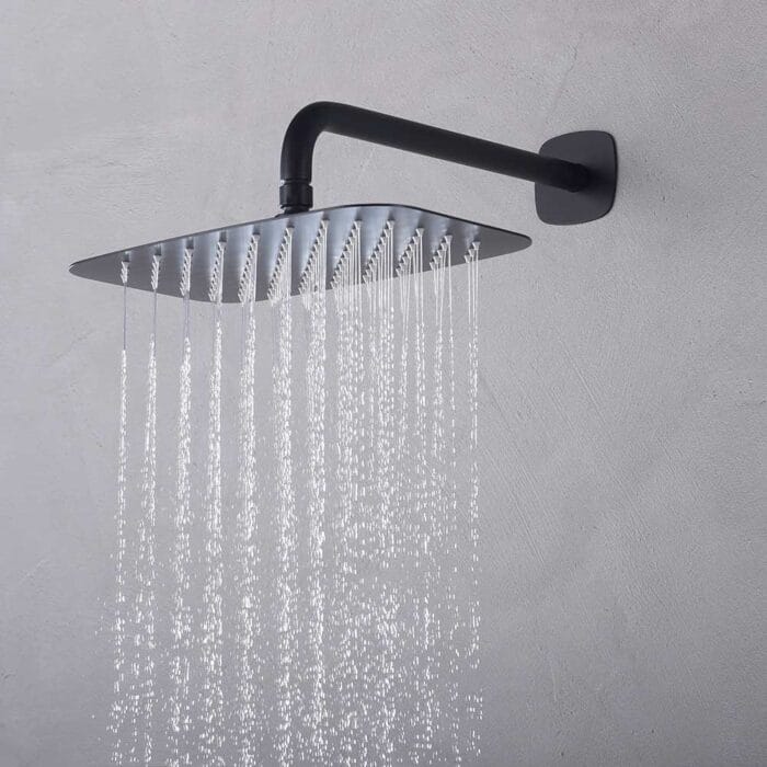 Black Brass Concealed  Shower Set - Image 5