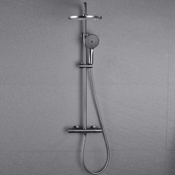 Gun Gary 3 Way Thermostati Exposed Shower Set