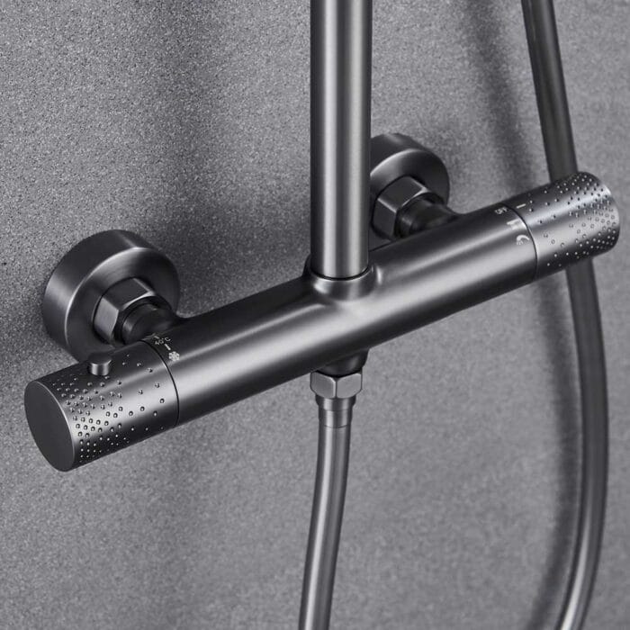 Gun Gary 3 Way Thermostati Exposed Shower Set - Image 7